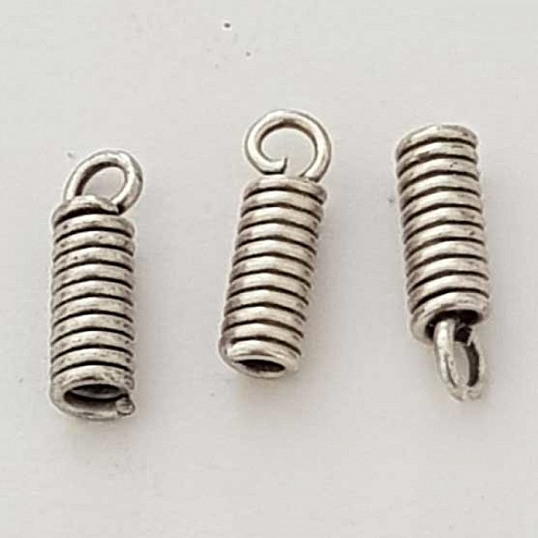 2 Embouts &agrave; coller Pour Cordon Serre Cable ressort 10 x 3 mm