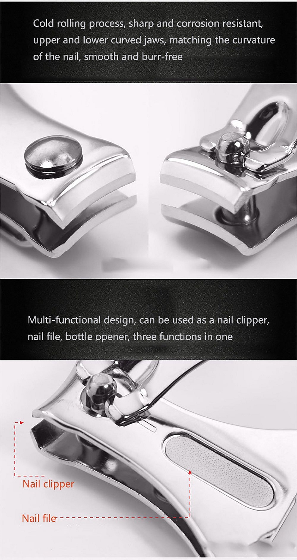 2 Porte cl&eacute;s d&eacute;capsuleur - coupes ongles N&deg;02