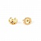 2 Poussoirs Boucles d'oreilles en acier inoxydable N&deg;02