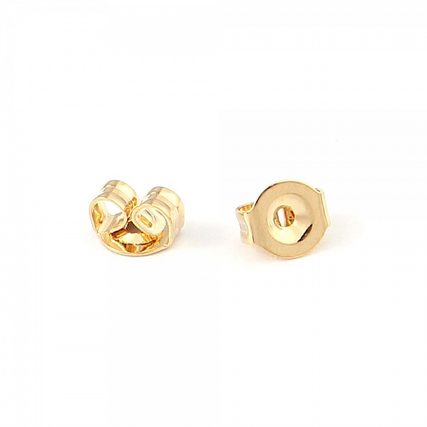 2 Poussoirs Boucles d'oreilles en acier inoxydable N&deg;02