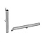 2 fermoirs embouts tubes en cuivre couleur argent Mat de 40x6mm-72436 