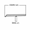 2 fermoirs embouts tubes en cuivre couleur argent Mat de 40x6mm-72436 