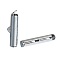 2 fermoirs embouts tubes en cuivre couleur argent Mat de 20x6mm-845 