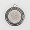 2 supports cabochons de 25mm argent, pendentifs cabochons 52AS 