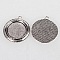2 supports cabochons de 25mm argent, pendentifs cabochons 19AS 