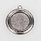 2 supports cabochons de 25mm argent, pendentifs cabochons 19AS 