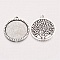 2 supports cabochons de 25mm argent, pendentifs cabochons 19AS-RS 