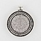 2 supports cabochons de 20mm argent, pendentifs cabochons 07AS 