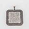 2 supports cabochons de 25mm argent, pendentifs cabochons 05AS 