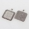 2 supports cabochons de 25mm argent, pendentifs cabochons 05AS 
