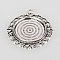 2 supports cabochons de 25mm argent, pendentifs cabochons 63AS 