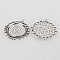 2 supports cabochons de 25mm argent, pendentifs cabochons 63AS 