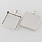 2 supports cabochons de 25mm argent, pendentifs cabochons 43AS