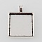 2 supports cabochons de 25mm argent, pendentifs cabochons 43AS