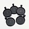 2 supports cabochons de 25mm noir, pendentifs cabochons 16NR