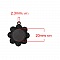 2 supports cabochons de 20mm Noir, pendentifs cabochons 8500