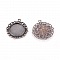 2 supports cabochons de 20mm cuivre rouge, pendentifs cabochons 15290AS