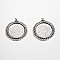 2 supports cabochons de 25mm argent, pendentifs cabochons 17AS