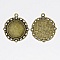 2 supports cabochons de 20mm bronze, pendentifs cabochons X0013