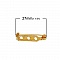 30 Supports Broches 27mm  N&deg;01 Dor&eacute;