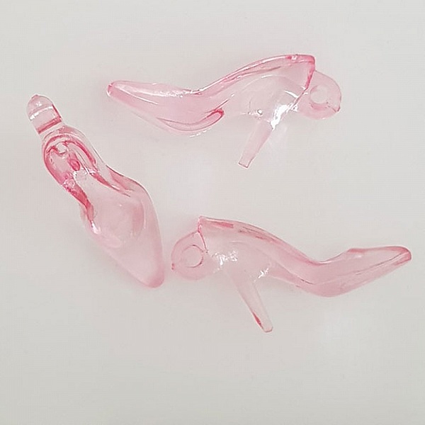 3 Breloques Chaussure N&deg;33 Rose