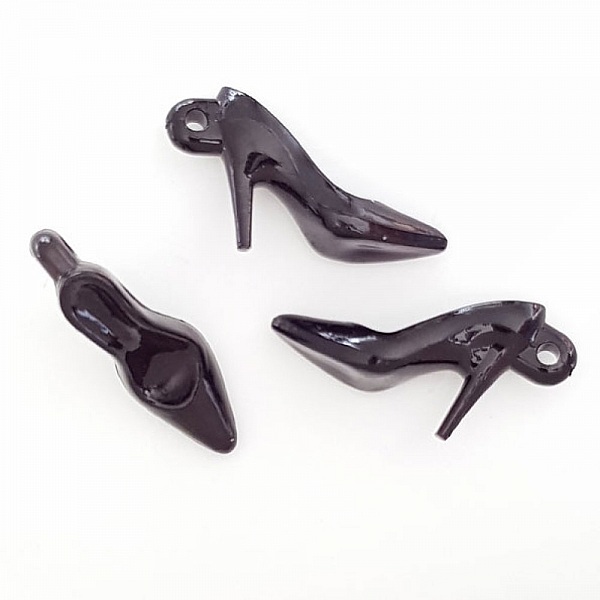 3 Breloques Chaussure N&deg;33 Noir