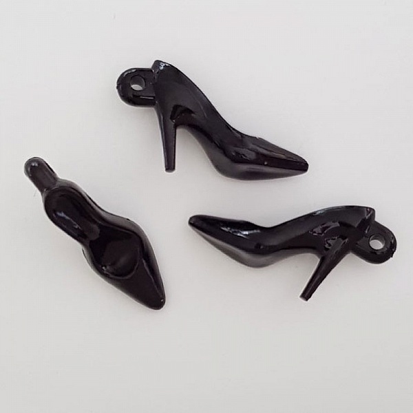3 Breloques Chaussure N&deg;33 Noir