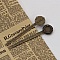 3 marque-pages r&egrave;gle cabochon 20 mm N&deg;01 Bronze