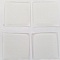 4 Cabochons autocollants en R&eacute;sine de 25 x 25 mm Transparent