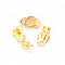 50 Supports Boucles d'oreilles Clips Plateau N&deg;05 x 25 Paires