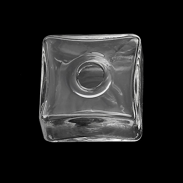 5 Boules en verre Carr&eacute; 20 mm &agrave; remplir