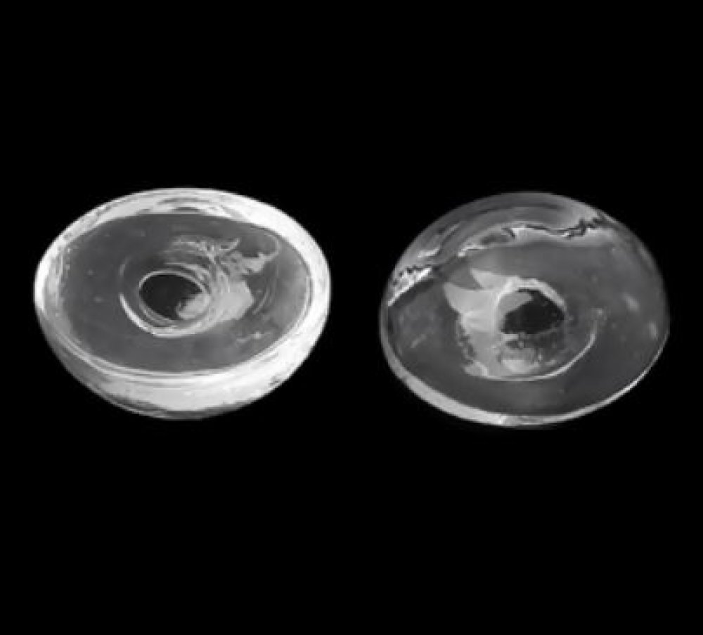 5 Boules en verre Ovale &agrave; remplir