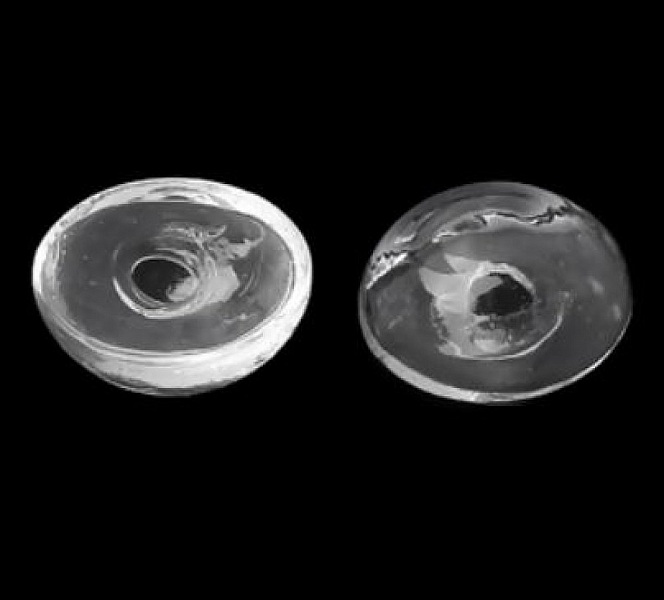 5 Boules en verre Ovale &agrave; remplir