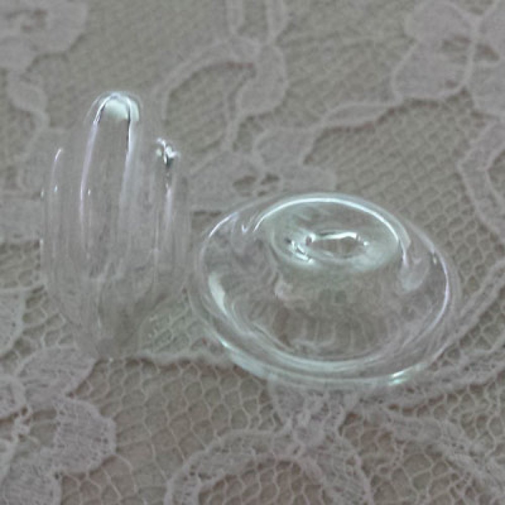 5 Boules en verre Plate N&deg;06 &agrave; remplir