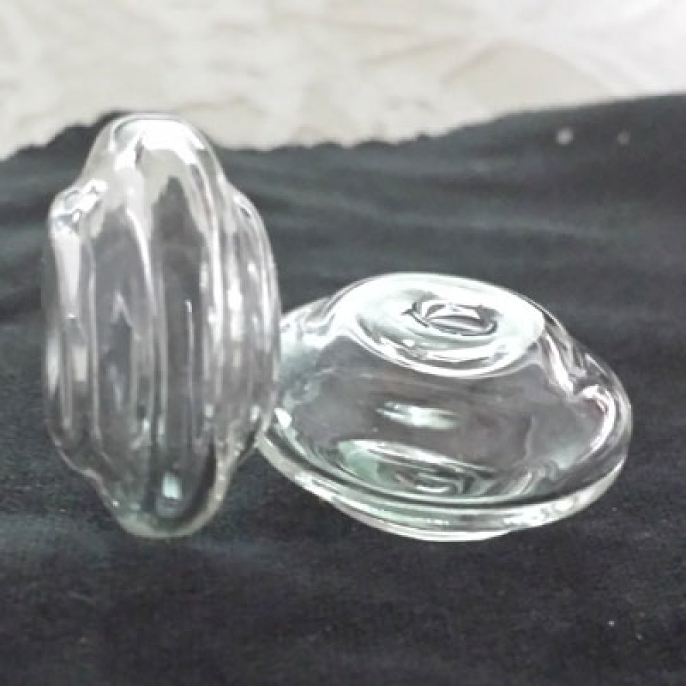 5 Boules en verre Plate N&deg;06 &agrave; remplir