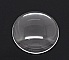 5 Cabochons Ronds 20 mm en verre loupe transparent N&deg;08