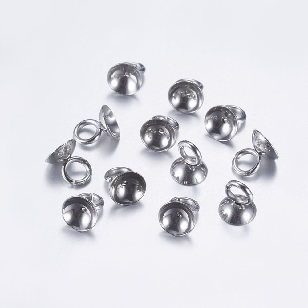 5 Coupelles pour Boules en verre ronde N&deg;01.