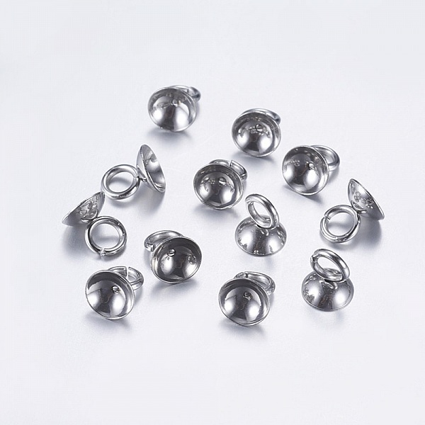 5 Coupelles pour Boules en verre ronde N&deg;01.