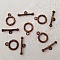 5 Fermoirs Toggle Motifs Rond Bronze N&deg;02