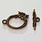5 Fermoirs Toggle Motif Fleur Bronze N&deg;19