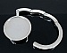 Accroche-sac rond en m&eacute;tal pour cabochon 30 mm