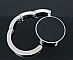 Accroche-sac rond en m&eacute;tal pour cabochon 30 mm