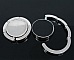 Accroche-sac rond en m&eacute;tal pour cabochon 30 mm