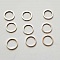 Anneau Ferm&eacute; Connecteur 10 mm Argent N&deg;01