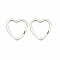 Anneau porte cl&eacute;s forme coeur Acier Inoxydable 31 x 31 mm