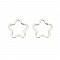 Anneau porte cl&eacute;s forme fleur Acier Inoxydable 34 x 35 mm