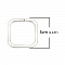 Anneau porte cl&eacute;s forme carr&eacute; Acier Inoxydable 30 x 30 mm