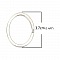 Anneau porte cl&eacute;s forme ovale Acier Inoxydable 37 x 29 mm