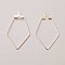 Appr&ecirc;t losange Argent Support Boucle d'oreille N&deg;01 x 1 pi&egrave;ce