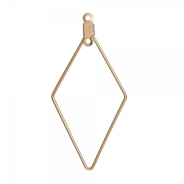 Appr&ecirc;t losange Dor&eacute; Support Boucle d'oreille N&deg;01 x 10 pi&egrave;ces